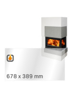 Žiaruvzdorné sklo do ABX NORFOLK - ČELNÉ SKLO